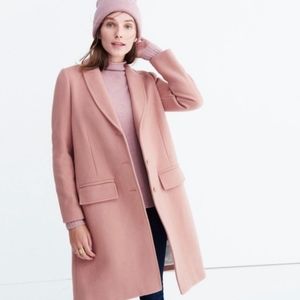 Madewell Teatro Swing Coat Old Rose Size 10